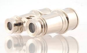 Homeroots 3" Brass Aluminum Hand Painted Decorative Binocular Tabletop Sculpture  Aluminum 364192