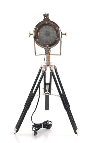 HomeRoots 29" Silver Tripod Floor Lamp – Modern Industrial Design with Metal Shade for Stylish Ambient Lighting 364197