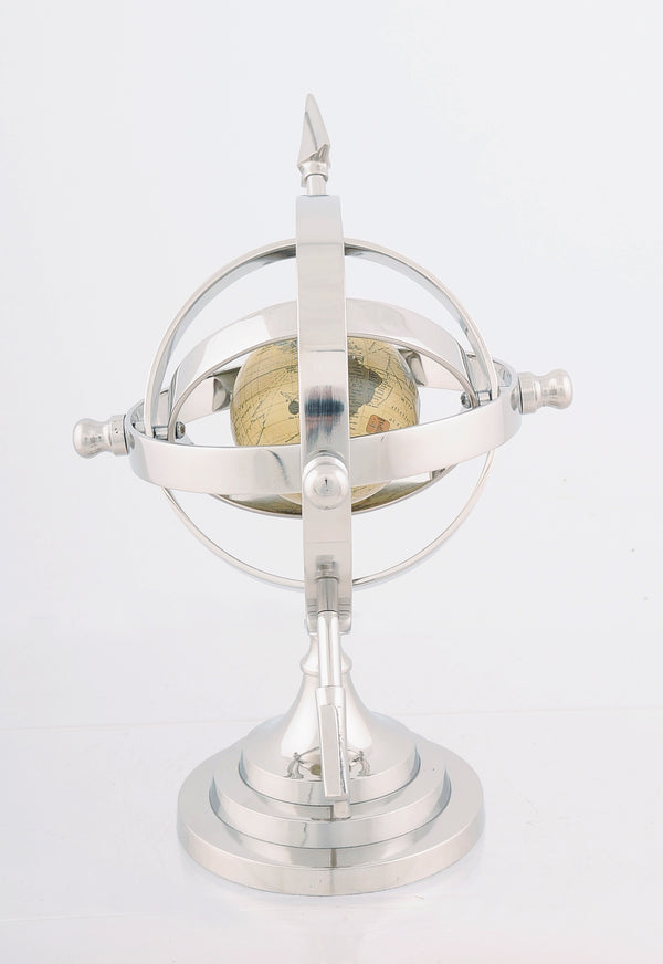 Homeroots 8.5" X 10" X 12.5" Alum Armillary  Metal 364201