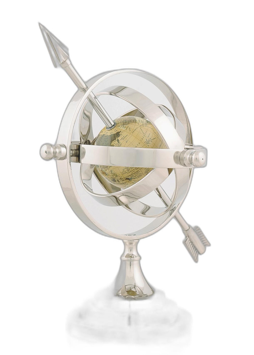 Homeroots 8.5" X 10" X 12.5" Alum Armillary  Metal 364201