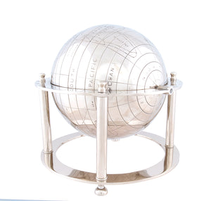 Homeroots 15" Nickel Metal Hand Painted Figurine Tabletop Sculpture  Metal 364205