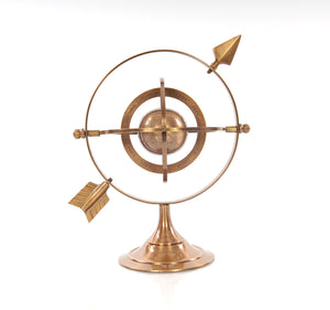 Homeroots 5.5" X 7" X 8.5" Brass Armillary  Metal 364216