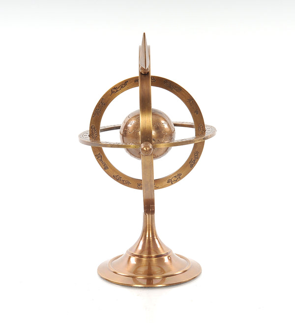 Homeroots 5.5" X 7" X 8.5" Brass Armillary  Metal 364216