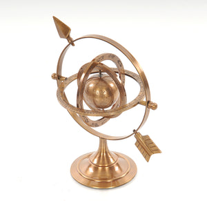 Homeroots 5.5" X 7" X 8.5" Brass Armillary  Metal 364216