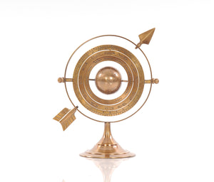 Homeroots 5.5" X 7" X 8.5" Brass Armillary  Metal 364216
