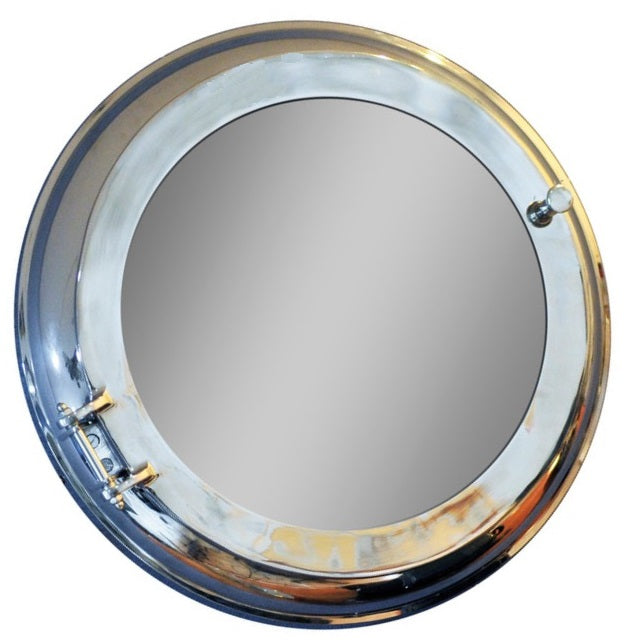 Homeroots 21" Silver Round Aluminum Framed Accent Mirror  Aluminum 364221