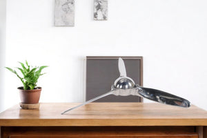 Homeroots 24" Nickel Metal Hand Painted Figurine Tabletop Sculpture  Metal 364223