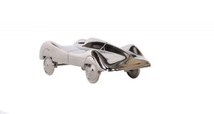 Homeroots 3" Nickel Aluminum Hand Painted Model Car Tabletop Sculpture  Aluminum 364224