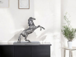 Homeroots 11" Nickel Metal Hand Painted Figurine Tabletop Sculpture  Metal 364227