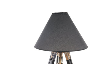 HomeRoots 26" Black Tripod Lamp - Modern Elegance with Empire Shade for Warm Light in Any Living Space 364231