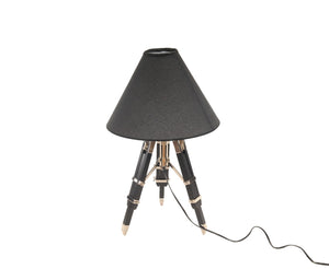 HomeRoots 26" Black Tripod Lamp - Modern Elegance with Empire Shade for Warm Light in Any Living Space 364231