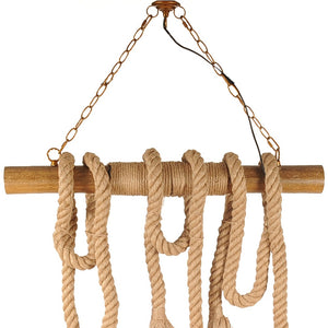 Homeroots 5" X 30" X 50" 6 Bulbs Medusa  Pendant Lamp   364233