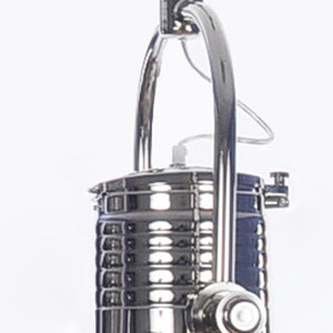 Homeroots 15" X 15" X 66" Large Steel  Pendant Lamp   364235