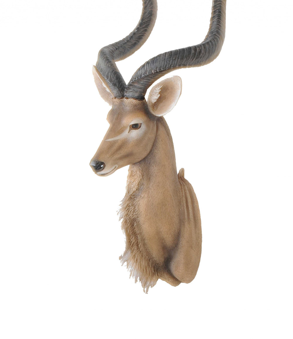 Homeroots 13" X 9" X 33" Antelope Head Wall Decorative  Resin 364241