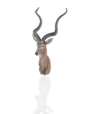 Homeroots 13" X 9" X 33" Antelope Head Wall Decorative  Resin 364241