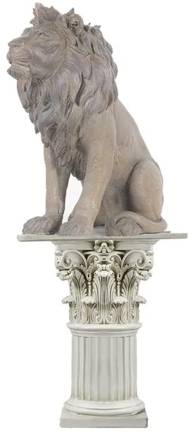 Homeroots 20" Natural Resin Hand Painted Figurine Tabletop Sculpture  Resin 364243