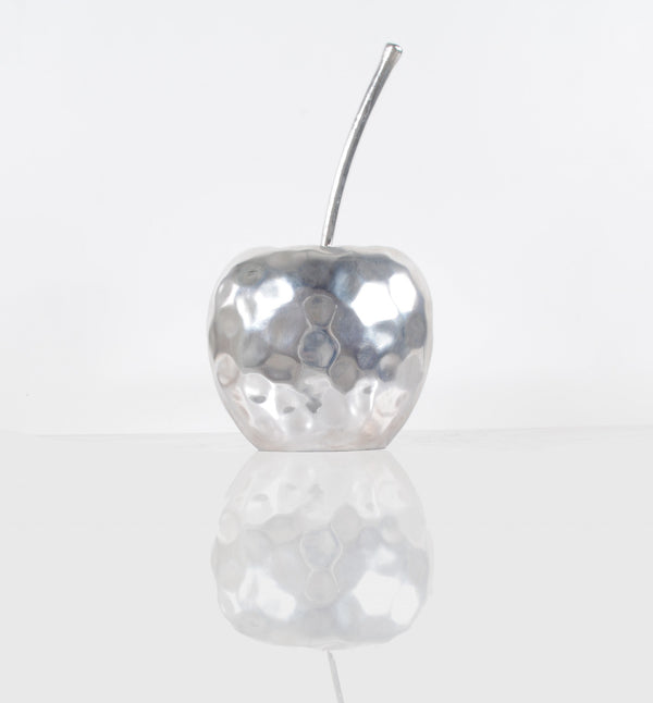Homeroots Delicious Hammered Finish Apple Statue  Resin 364249