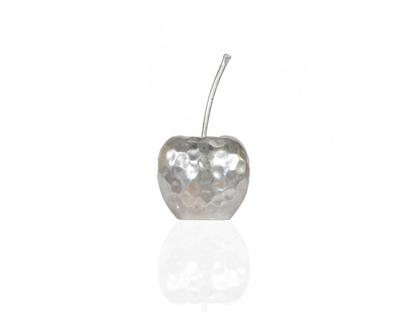 Homeroots Delicious Hammered Finish Apple Statue  Resin 364249