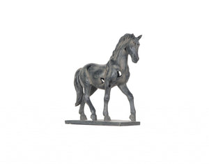 Homeroots Handmade Rustic Horse Statue  Resin 364251