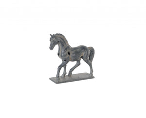 Homeroots Handmade Rustic Horse Statue  Resin 364251