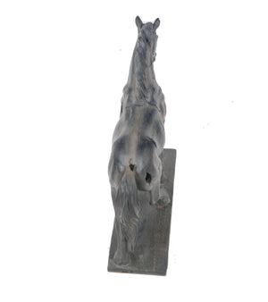 Homeroots Handmade Rustic Horse Statue  Resin 364251