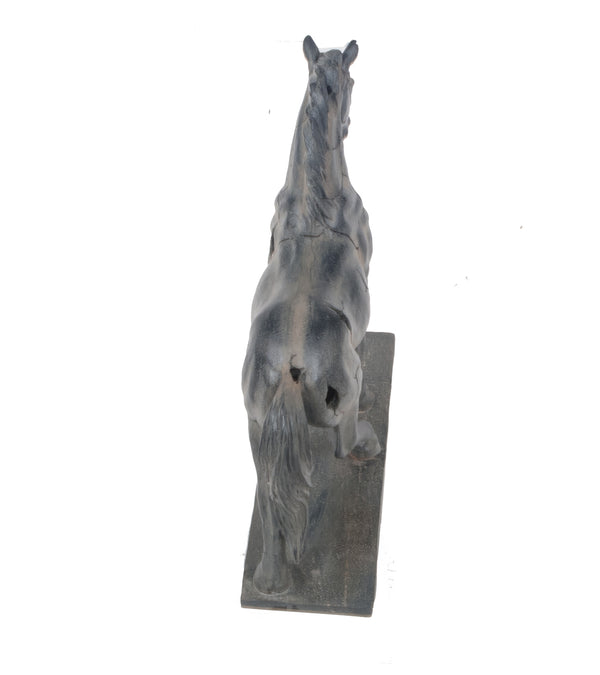 Homeroots Handmade Rustic Horse Statue  Resin 364251