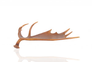 Homeroots 12" Brown Antler Resin Serving Tray   364254