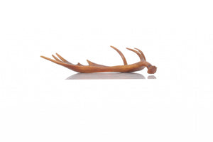 Homeroots 12" Brown Antler Resin Serving Tray   364254