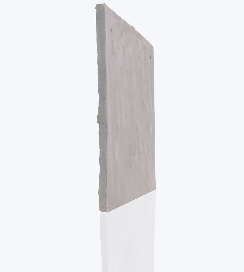 HomeRoots 29" Gray Resin Vertical Wall Decor - Sleek Sculptural Art Piece for Modern & Minimalist Interiors 364257