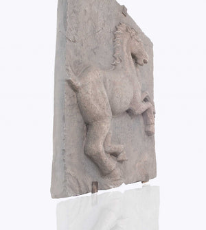 HomeRoots 29" Gray Resin Vertical Wall Decor - Sleek Sculptural Art Piece for Modern & Minimalist Interiors 364257
