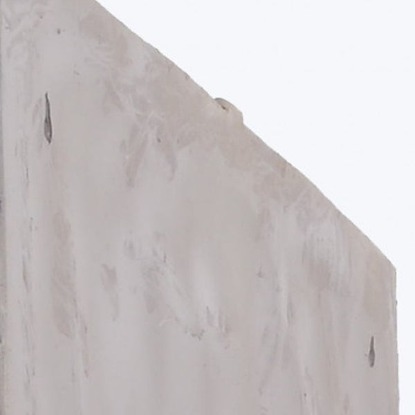 HomeRoots 29" Gray Resin Vertical Wall Decor - Sleek Sculptural Art Piece for Modern & Minimalist Interiors 364257