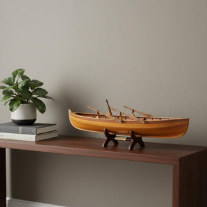 HomeRoots 6" Boston Whitehall Tender Model Boat - Artisan-Crafted Nautical Decor for Home & Unique Gifts 364260