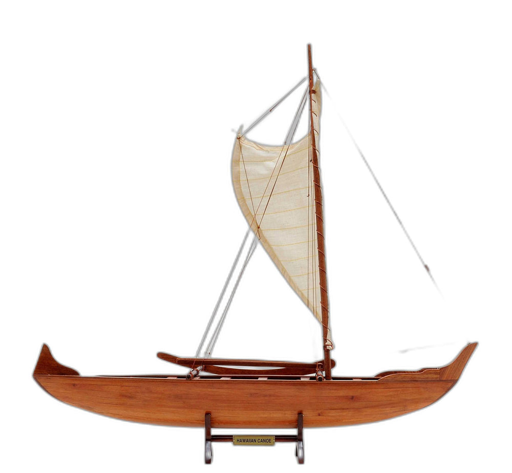 Homeroots 10" X 25.25" X 24" Hawaiian Canoe  Solid Wood 364261