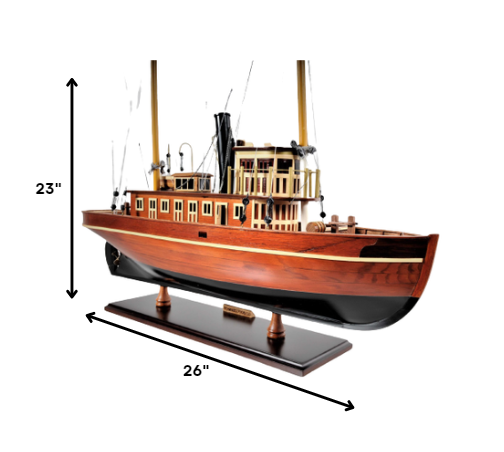 Homeroots 6" X 26" X 23" Seguin  Solid Wood 364266