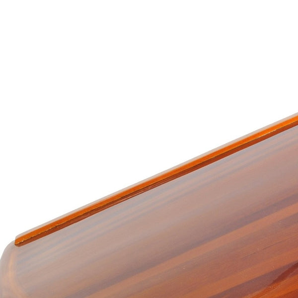 Homeroots 12.375" X 107" X 15.375" Display Half Canoe  Solid Wood 364271