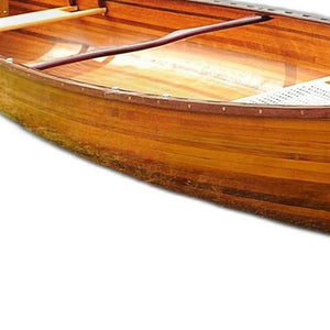Homeroots 35.5" X 216" X 27" Wooden Canoe  Wood 364273
