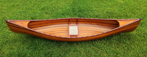 Homeroots 26.25" X 118.5" X 16" Wooden Canoe  Wood 364276
