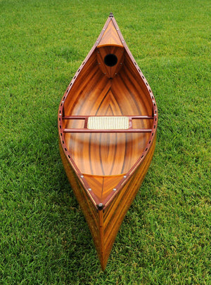 Homeroots 26.25" X 118.5" X 16" Wooden Canoe  Wood 364276