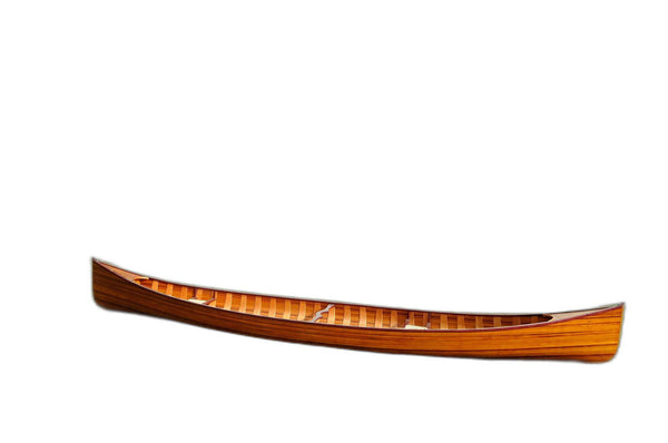 Homeroots 35.5" X 216" X 27" Wooden Canoe With Ribs  Wood 364277