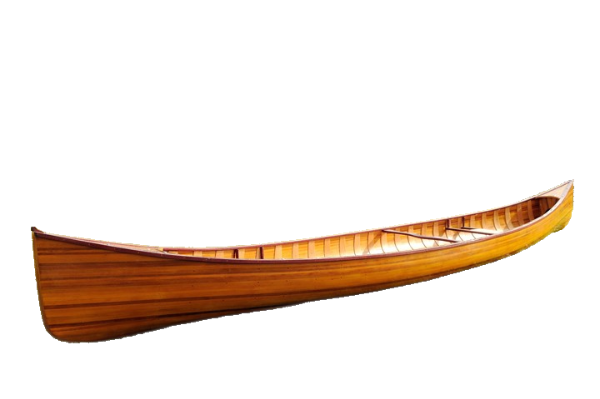 Homeroots 31.5" X 187.5" X 24" Wooden Canoe With Ribs  Wood 364279