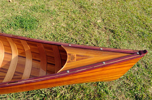 Homeroots 31.5" X 187.5" X 24" Wooden Canoe With Ribs  Wood 364279