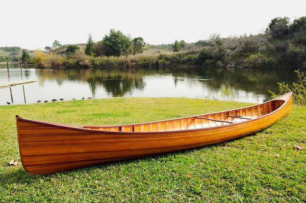 Homeroots 31.5" X 187.5" X 24" Wooden Canoe With Ribs  Wood 364279