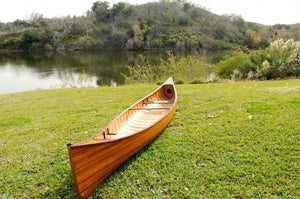Homeroots 31.5" X 187.5" X 24" Wooden Canoe With Ribs  Wood 364279