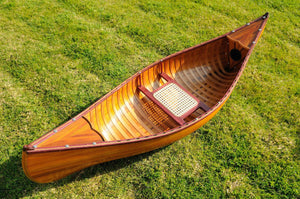 Homeroots 20.25" X 70.5" X 15" Wooden Canoe With Ribs  Solid Wood 364282
