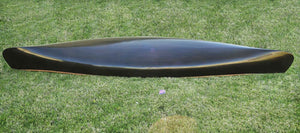 Homeroots 35.125" X 216" X 22.5" Wooden Canoe Dark Stained Finish  Wood 364284