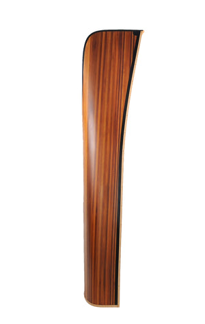 Homeroots 21" Wood Brown Solid Wood Six Tier Boat Bookcase   364286