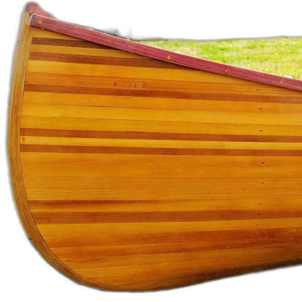 Homeroots 28.5" X 144" X 21" Wooden Canoe With Ribs Curved Bow  Wood 364287