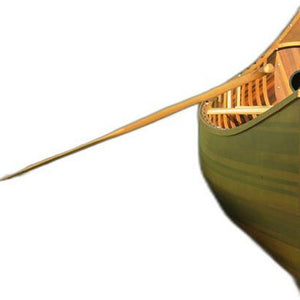 Homeroots 28.5" X 144" X 21"Matte Finishwooden Canoe With Ribs Curved Bow  Wood 364288
