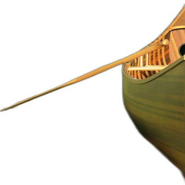 Homeroots 28.5" X 144" X 21"Matte Finishwooden Canoe With Ribs Curved Bow  Wood 364288