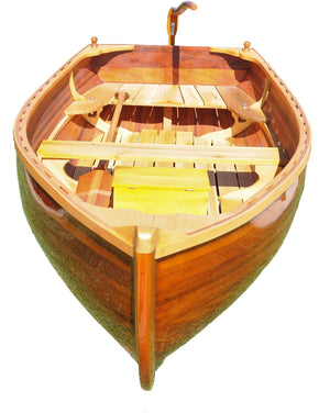 Homeroots 51" X 118.5" X 27.75" Little Bear Wooden Dinghy  Wood 364292